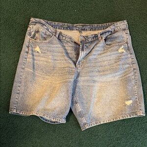 wild fable Light Blue Distressed Men's Denim Shorts